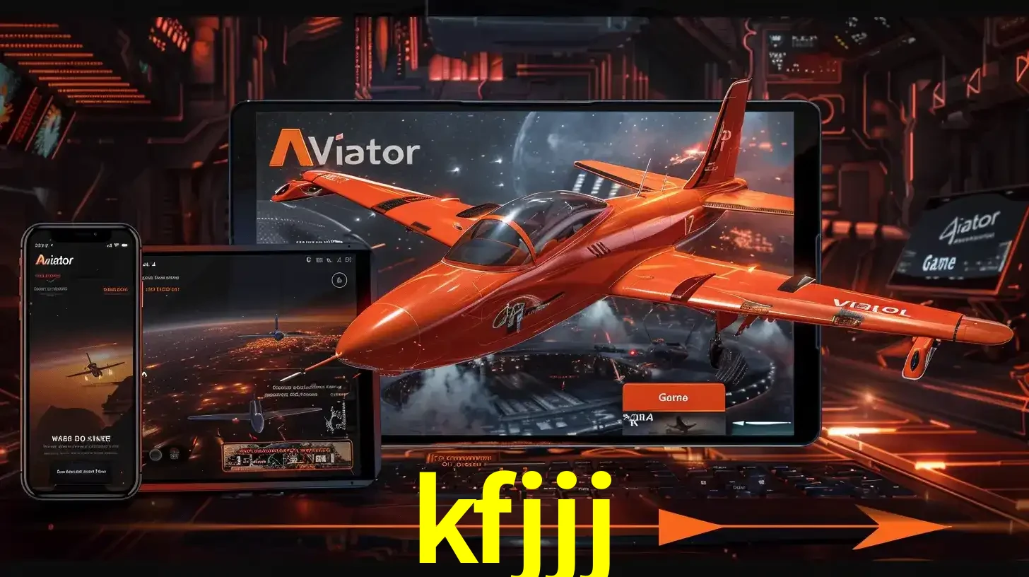 Apresentação tecnológica do jogo Aviator com um avião saindo da tela de um tablet, demonstrando a experiência imersiva em múltiplos dispositivos no kfjjj.