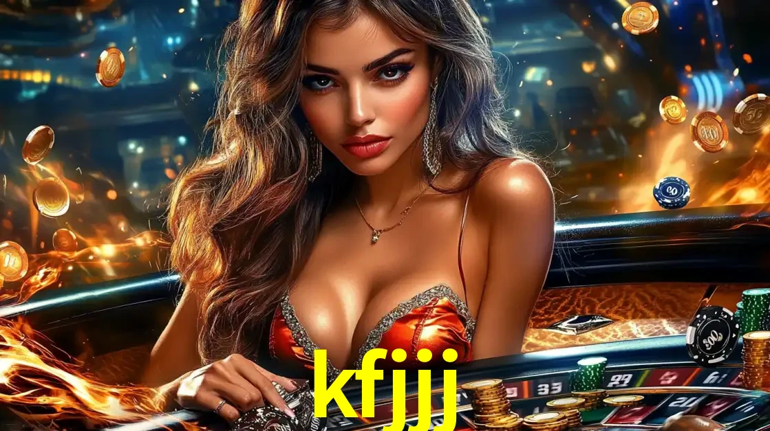 Mulher glamourosa em uma mesa de roleta com um fundo de chamas e moedas voadoras, pronta para fazer sua aposta e ganhar grandes prêmios no cassino ao vivo kfjjj.